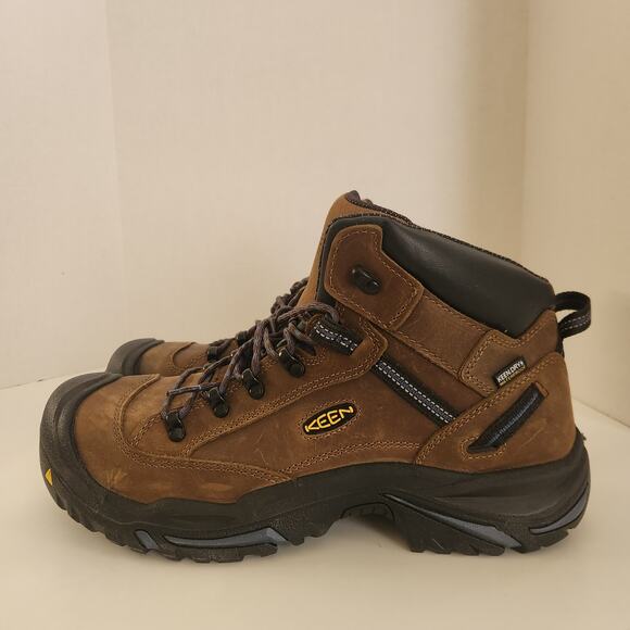 KEEN Utility Mens Work Boots, Bison/Ensign Blue, 13 Wide US main image 9
